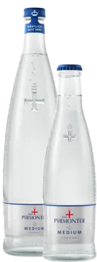 Bad Pyrmont Gourmet Medium Wasser in einer Glasflasche