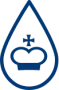 Symbolgrafik eines Wassertropfens mit der Bad Pyrmont Krone in der Mitte
