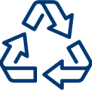 Symbolgrafik des Recycling-Symbols