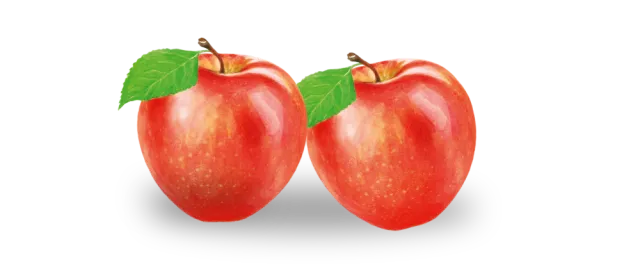 Zwei rote Äpfel