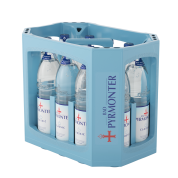 Getränkekiste mit Bad Pyrmonter Mineralwasser Classic.