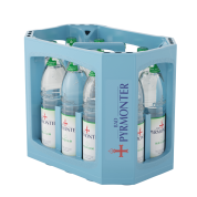 Getränkekiste mit Bad Pyrmonter Mineralwasser Medium.