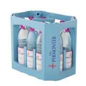 Getränkekiste mit Bad Pyrmonter Mineralwasser Naturell.