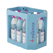 Getränkekiste mit Bad Pyrmonter Mineralwasser Naturell.