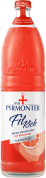 Eine Flaschenabbildung von Bad Pyrmonter Fit Kick Blutorange.