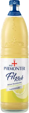Eine Flaschenabbildung von Bad Pyrmonter Fit Kick Zitrone-Grapefruit.