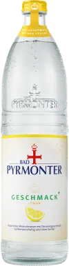 Eine Flaschenabbildung von Bad Pyrmonter Geschmack+ Lemon.