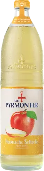 Eine Flaschenabbildung von Bad Pyrmonter Heimische Schorle Apfel-Birne.