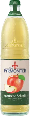 Eine Flaschenabbildung von Bad Pyrmonter Heimische Schorle Naturtrüber Apfel.