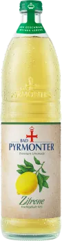 Eine Flaschenabbildung von Bad Pyrmonter Premium Limonade Zitrone.