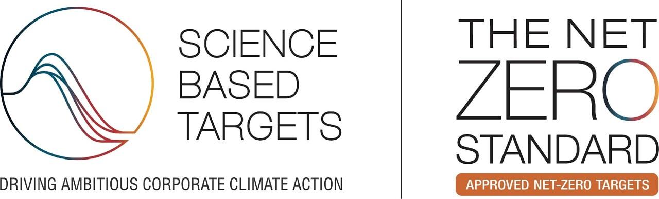 Logo Science Based Targets; The Net Zero Standard